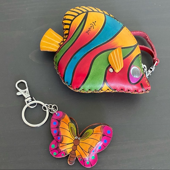 Handbags - Hawaii Tropical Fish Coin Wallet with Keychain